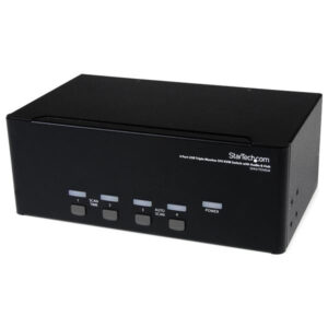 StarTech.com Switch KVM DVI USB per monitor triplo a 4 porte con audio e hub USB 2.0 immagine principale StarTech.com Switch KVM DVI USB per monitor triplo a 4 porte con audio e hub USB 2.0