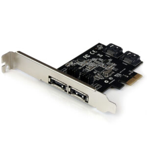 StarTech.com Scheda controller PCI Express SATA 6 Gbps eSATA 2 porte - Scheda PCIe SATA III a due porte - 2 int/2 est immagine principale StarTech.com Scheda controller PCI Express SATA 6 Gbps eSATA 2 porte - Scheda PCIe SATA III a due porte - 2 int/2 est