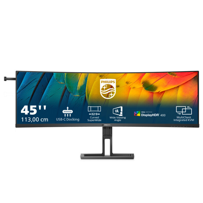 Philips 6000 series 45B1U6900C/00 LED display 113 cm (44.5") 5120 x 1440 Pixel UltraWide Dual Quad HD Nero immagine gallery 2 Philips 6000 series 45B1U6900C/00 LED display 113 cm (44.5") 5120 x 1440 Pixel UltraWide Dual Quad HD Nero