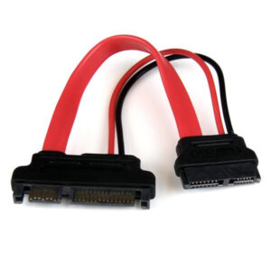 StarTech.com Adattatore slimline SATA a SATA con alimentazione 15 cm - F/M immagine principale StarTech.com Adattatore slimline SATA a SATA con alimentazione 15 cm - F/M