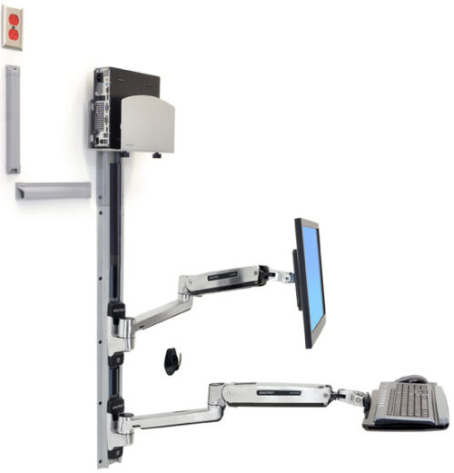 Ergotron 45-358-026 Supporti a parete per TV 106,7 cm (42") Argento