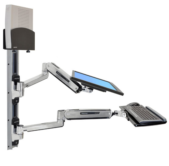 Ergotron 45-359-026 Supporti a parete per TV 106,7 cm (42") Argento