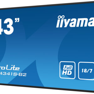 iiyama PROLITE LE4341S-B2 Pannello piatto per segnaletica digitale 108 cm (42.5") LCD 350 cd/m² Full HD Nero 18/7 immagine gallery 4 iiyama PROLITE LE4341S-B2 Pannello piatto per segnaletica digitale 108 cm (42.5") LCD 350 cd/m² Full HD Nero 18/7