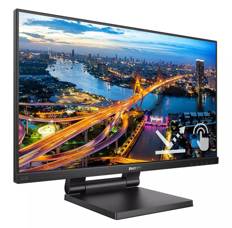 Philips B Line 222B1TC/00 Monitor PC 54,6 cm (21.5") 1920 x 1080 Pixel Full HD LED Touch screen Nero