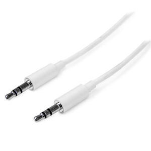 StarTech.com Cavo audio stereo slim da 3,5 mm bianco 3 m - M/M immagine principale StarTech.com Cavo audio stereo slim da 3,5 mm bianco 3 m - M/M