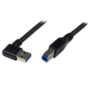 StarTech.com Cavo USB 3.0 SuperSpeed da 3 m nero - Angolare destro A a B - M/M immagine principale StarTech.com Cavo USB 3.0 SuperSpeed da 1 m nero - Angolare destro A a B - M/M
