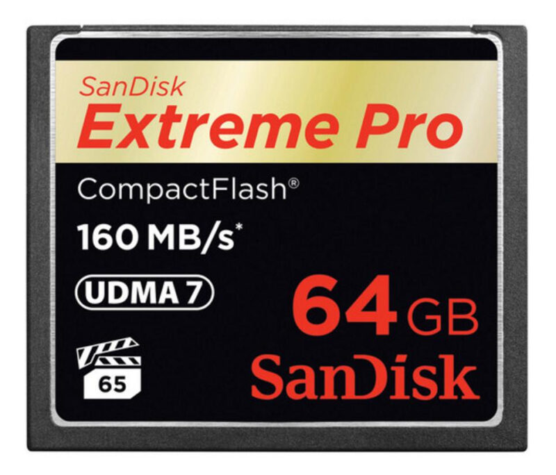 SanDisk 64GB Extreme Pro CF 160MB/s CompactFlash immagine principale SanDisk 64GB Extreme Pro CF 160MB/s CompactFlash