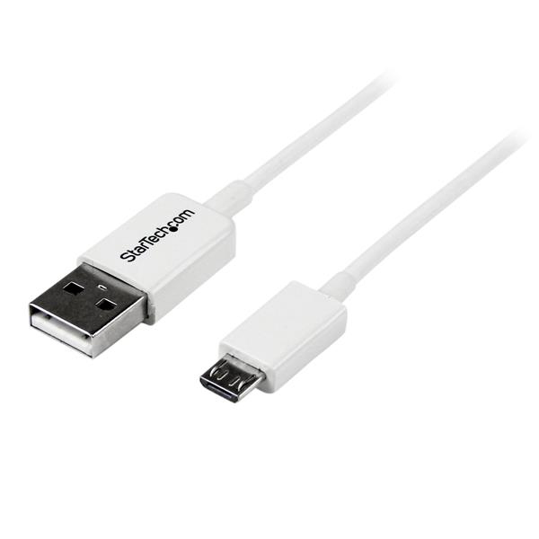 StarTech.com Cavo micro USB bianco 0,5 m - A a Micro B immagine principale StarTech.com Cavo micro USB bianco 2 m - A a Micro B