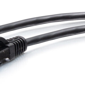 C2G Cavo patch di rete Ethernet sottile Cat6a antigroviglio, non schermato (UTP) da 7,6 m - Nero