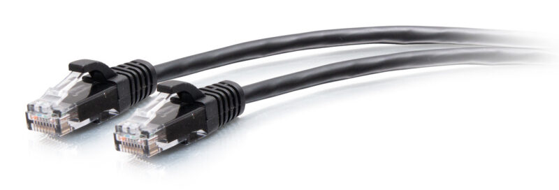 C2G Cavo patch di rete Ethernet sottile Cat6a antigroviglio, non schermato (UTP) da 7,6 m - Nero