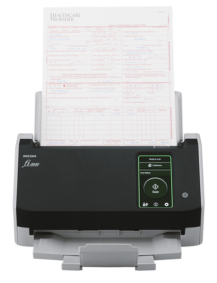 Ricoh fi-8040 ADF + scanner ad alimentazione manuale 600 x 600 DPI A4 Nero, Grigio