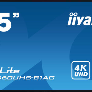 iiyama LH5560UHS-B1AG visualizzatore di messaggi Pannello A digitale 139,7 cm (55") LED Wi-Fi 500 cd/m² 4K Ultra HD Nero Processore integrato Android 11 24/7 immagine gallery 2 iiyama LH5560UHS-B1AG visualizzatore di messaggi Pannello A digitale 139,7 cm (55") LED Wi-Fi 500 cd/m² 4K Ultra HD Nero Processore integrato Android 11 24/7