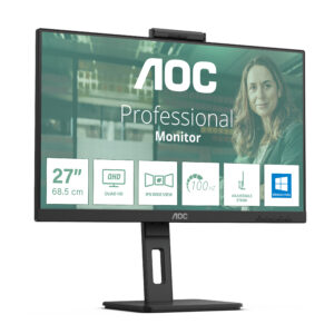 AOC Q27P3CW Monitor PC 68,6 cm (27") 2560 x 1440 Pixel Quad HD LED Nero
