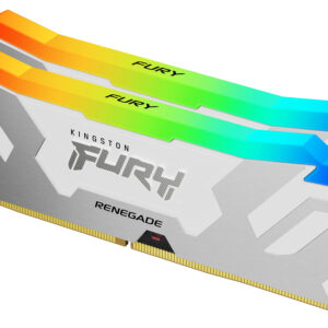 Kingston Technology FURY 32GB 6400MT/s DDR5 CL32 DIMM (Kit da 2) Renegade RGB Bianco XMP