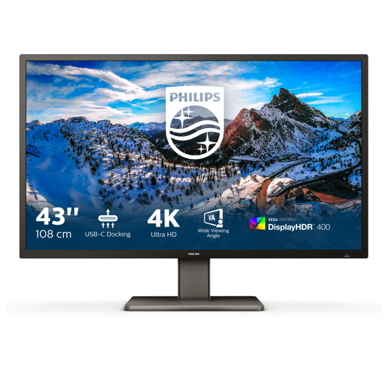 Philips P Line 439P1/00 LED display 108 cm (42.5") 3840 x 2160 Pixel 4K Ultra HD LCD Nero