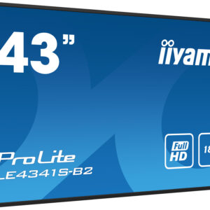 iiyama PROLITE LE4341S-B2 Pannello piatto per segnaletica digitale 108 cm (42.5") LCD 350 cd/m² Full HD Nero 18/7 immagine principale iiyama PROLITE LE4341S-B2 Pannello piatto per segnaletica digitale 108 cm (42.5") LCD 350 cd/m² Full HD Nero 18/7