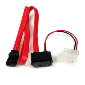 StarTech.com Adattatore cavo slimline SATA a SATA e alimentazione LP4 90 cm immagine principale StarTech.com Adattatore cavo slimline SATA a SATA e alimentazione LP4 90 cm