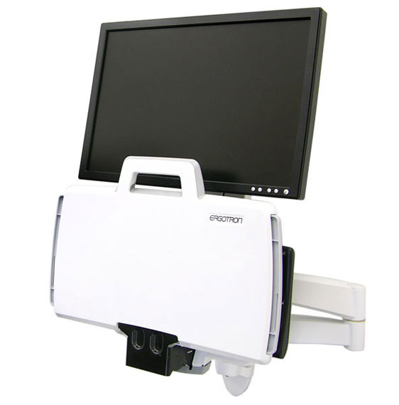 Ergotron 200 Series Combo Arm 61 cm (24") Parete Bianco