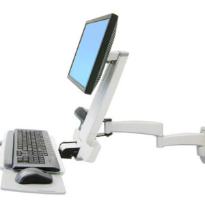 Ergotron 200 Series Combo Arm 61 cm (24") Parete Bianco
