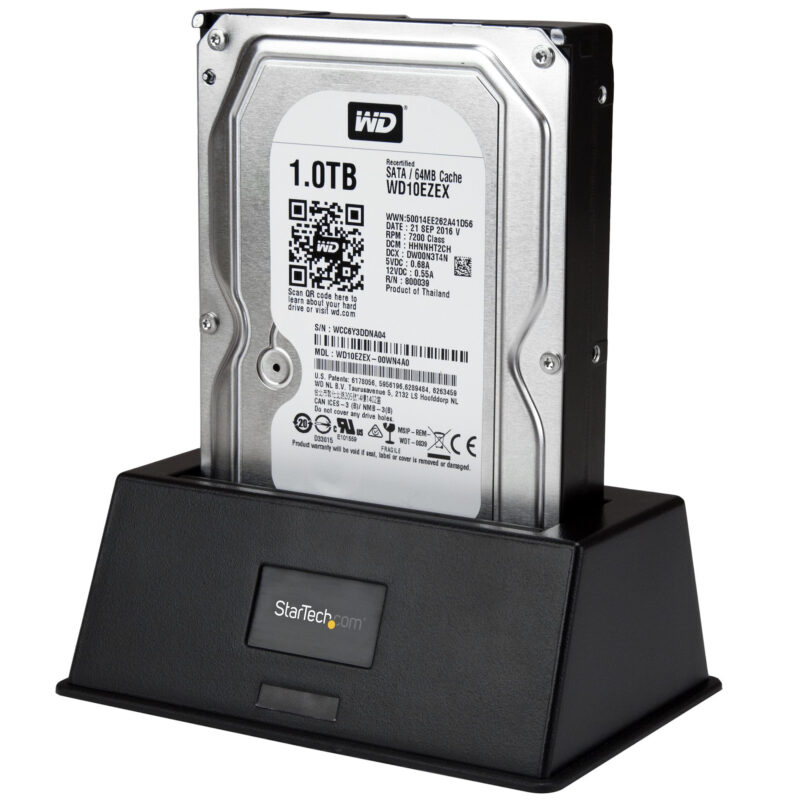StarTech.com Docking Station per Hard Disk a Singolo Slot - Dock USB 3.0 (5 Gbps) per Hard Drive HDD/SSD - Dock Station per Disco Rigido Esterno SATA I/II/III da 2,5/3,5" con Carica dall'Alto immagine gallery 3 StarTech.com Docking Station per Hard Disk a Singolo Slot - Dock USB 3.0 (5 Gbps) per Hard Drive HDD/SSD - Dock Station per Disco Rigido Esterno SATA I/II/III da 2,5/3,5" con Carica dall'Alto
