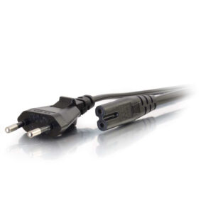 C2G 80618 cavo di alimentazione Nero 3 m CEE7/7 Accoppiatore C7