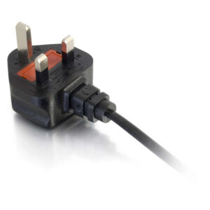 C2G Cbl/3m BS1363 to IEC 60320 C7 Pwr Cord Nero Accoppiatore C7