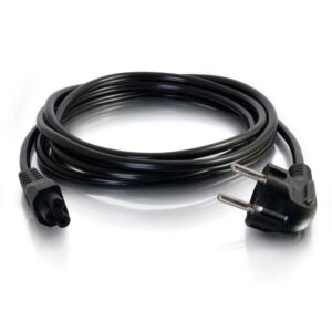 C2G 80608 cavo di alimentazione Nero 3 m CEE7/7 Accoppiatore C5