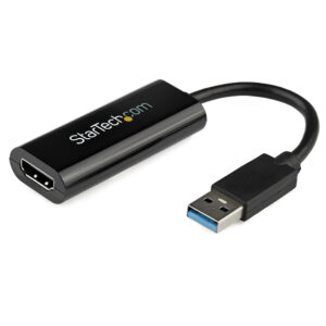 StarTech.com Adattatore da USB 3.0 a HDMI - 1080p (1920x1200) - Sottile/Compatto convertitore video da USB Type-A a HDMI per monitor - Nero - Solo Windows immagine principale StarTech.com Adattatore da USB 3.0 a HDMI - 1080p (1920x1200) - Sottile/Compatto convertitore video da USB Type-A a HDMI per monitor - Nero - Solo Windows
