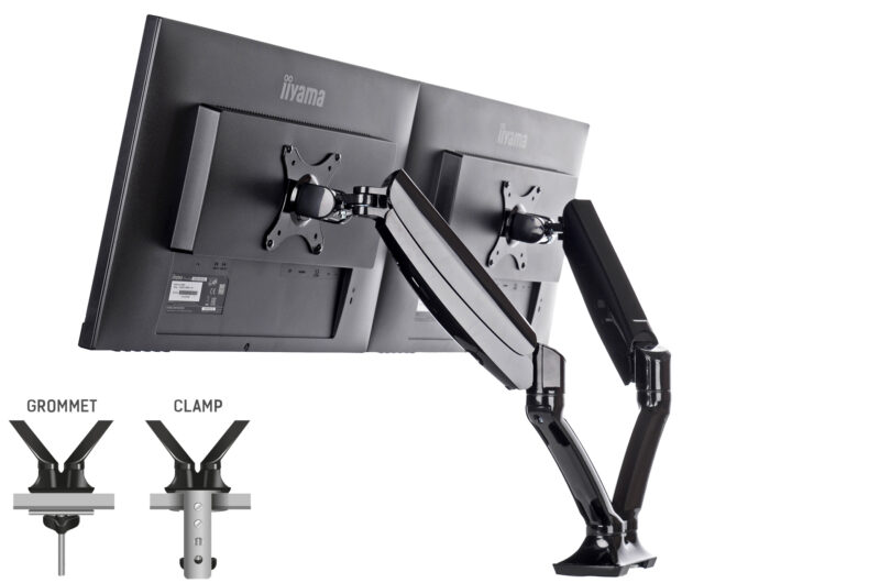 iiyama DS3002C-B1 Supporti a parete per TV 68,6 cm (27") Scrivania Nero immagine gallery 5 iiyama DS3002C-B1 Supporti a parete per TV 68,6 cm (27") Scrivania Nero