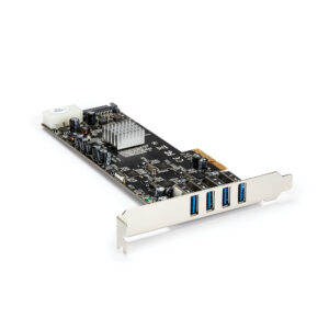 StarTech.com Adattatore scheda SuperSpeed USB 3.0 con 4 porte PCI Express (PCIe) con 4 canali da 5 Gbps dedicati - UASP - Alimentazione SATA/LP4 immagine principale StarTech.com Adattatore scheda SuperSpeed USB 3.0 con 4 porte PCI Express (PCIe) con 4 canali da 5 Gbps dedicati - UASP - Alimentazione SATA/LP4
