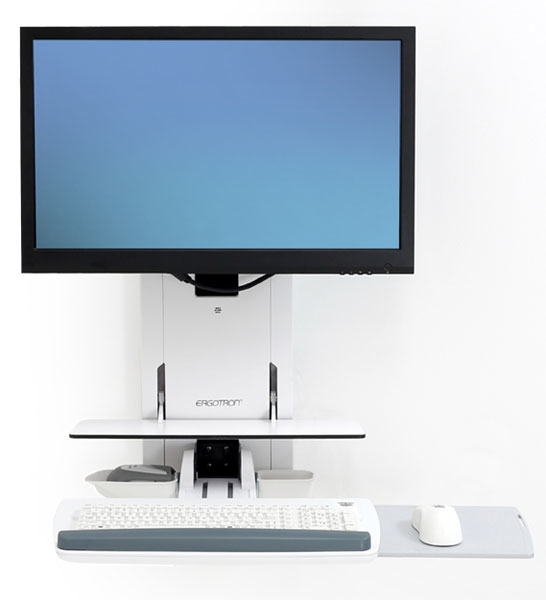 Ergotron 61-080-062 Supporti a parete per TV 61 cm (24") Bianco