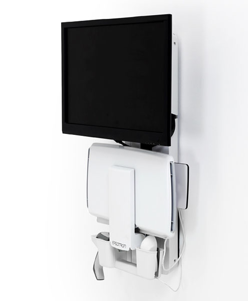 Ergotron 61-080-062 Supporti a parete per TV 61 cm (24") Bianco