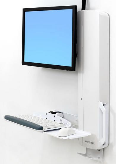 Ergotron 61-081-062 Supporti a parete per TV 61 cm (24") Bianco