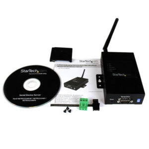 StarTech.com Convertitore industriale wireless seriale a IP Ethernet 1 porta RS-232/422/485 con alimentazione ridondante