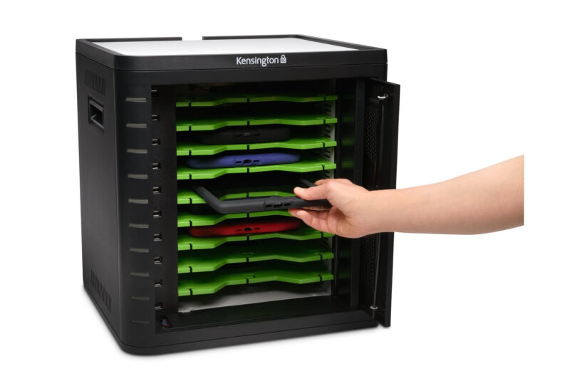 Kensington Armadietto universale di ricarica e sincronizzazione per tablet universale - Nero