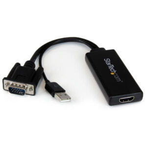 StarTech.com Adattatore Convertitore VGA a HDMI con Audio via USB - Cavo Convertitore Portatile VGA a HDMI - 1080p immagine principale StarTech.com Adattatore Convertitore VGA a HDMI con Audio via USB - Cavo Convertitore Portatile VGA a HDMI - 1080p