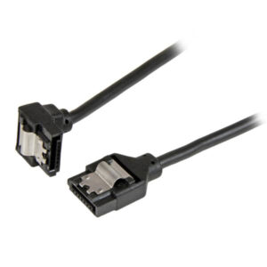 StarTech.com Cavo SATA a Serial ATA Rotondo e Angolato a destra di Tipo L con clip di sicurezza da 15 cm immagine principale StarTech.com Cavo SATA a Serial ATA Rotondo e Angolato a destra di Tipo L con clip di sicurezza da 15 cm
