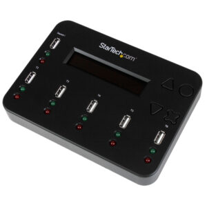StarTech.com Docking Station per Unità Flash USB - Duplicatore/Eraser Standalone 1:5 per Chiavette USB consente la copia del sistema, dei file e dell'unità a 1,5 GB/min, cancellazione a 1 o 3 passaggi, Display LCD immagine principale StarTech.com Docking Station per Unità Flash USB - Duplicatore/Eraser Standalone 1:5 per Chiavette USB consente la copia del sistema, dei file e dell'unità a 1,5 GB/min, cancellazione a 1 o 3 passaggi, Display LCD
