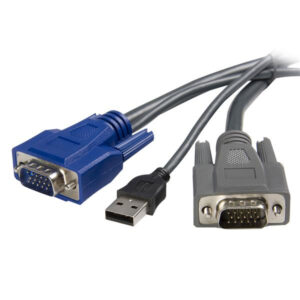 StarTech.com Cavo KVM ultra-sottile VGA USB 2 in 1 1,8 m immagine principale StarTech.com Cavo KVM ultra-sottile VGA USB 2 in 1 1,8 m
