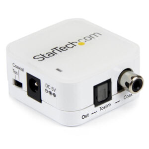 StarTech.com Convertitore ripetitore audio a due vie da digitale coassiale a ottico Toslink immagine principale StarTech.com Convertitore ripetitore audio a due vie da digitale coassiale a ottico Toslink