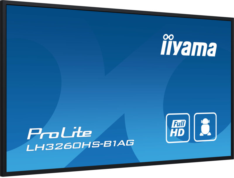iiyama LH3260HS-B1AG visualizzatore di messaggi Pannello A digitale 80 cm (31.5") LED Wi-Fi 500 cd/m² Full HD Nero Processore integrato Android 11 24/7