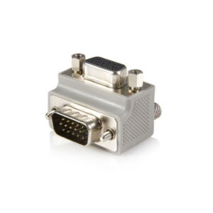 StarTech.com Right Angle VGA / VGA Cable Adapter Type 1 - M/F DB15 Grigio immagine principale StarTech.com Right Angle VGA / VGA Cable Adapter Type 1 - M/F DB15 Grigio
