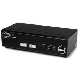 StarTech.com Switch Commutatore KVM USB VGA a 2 porte con tecnologia di commutazione rapida DDM incluso di cavi immagine principale StarTech.com Switch Commutatore KVM USB VGA a 2 porte con tecnologia di commutazione rapida DDM incluso di cavi