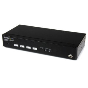 StarTech.com Switch Commutatore KVM USB DVI a 4 porte con tecnologia di commutazione rapida DDM incluso di cavi immagine principale StarTech.com Switch Commutatore KVM USB DVI a 4 porte con tecnologia di commutazione rapida DDM incluso di cavi