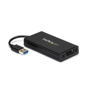 StarTech.com Adattatore da USB 3.0 a DisplaPort - 4K 30Hz Ultra HD - Certificato DisplayLink - Convertitore da USB Type-A a DP per monitor - Scheda Video e Grafica Esterna - Mac e Windows immagine principale StarTech.com Adattatore da USB 3.0 a DisplaPort - 4K 30Hz Ultra HD - Certificato DisplayLink - Convertitore da USB Type-A a DP per monitor - Scheda Video e Grafica Esterna - Mac e Windows