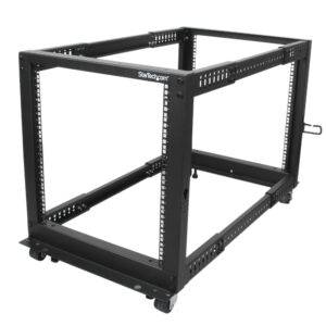StarTech.com Server Rack a 4 Montanti 12U Open Frame, Armadio Rack di Rete 19" con Ruote, piedini di livellamento/montaggio a pavimento, Quadro Rack Scorrevole/profondità regolabile per apparecchiature AV/Dati/IT immagine principale StarTech.com Server Rack a 4 Montanti 12U Open Frame, Armadio Rack di Rete 19" con Ruote, piedini di livellamento/montaggio a pavimento, Quadro Rack Scorrevole/profondità regolabile per apparecchiature AV/Dati/IT