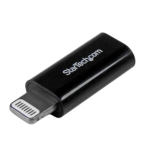 StarTech.com Adattatore connettore Micro USB a Apple Lightning a 8 pin per iPhone / iPad / iPod - Nero immagine principale StarTech.com Adattatore connettore Micro USB a Apple Lightning a 8 pin per iPhone / iPad / iPod - Nero