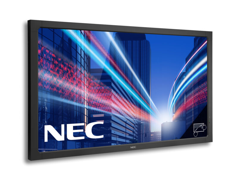 NEC MultiSync V552-TM Pannello piatto per segnaletica digitale 139,7 cm (55") LED 450 cd/m² Full HD Nero Touch screen 16/7