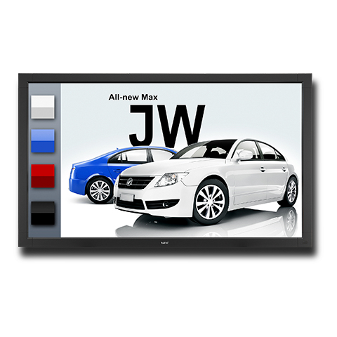 NEC MultiSync V552-TM Pannello piatto per segnaletica digitale 139,7 cm (55") LED 450 cd/m² Full HD Nero Touch screen 16/7