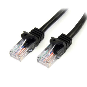 StarTech.com Cavo di rete CAT 5e - Cavo Patch Ethernet RJ45 UTP Nero da 2m antigroviglio immagine principale StarTech.com Cavo di rete CAT 5e - Cavo Patch Ethernet RJ45 UTP Nero da 1m antigroviglio